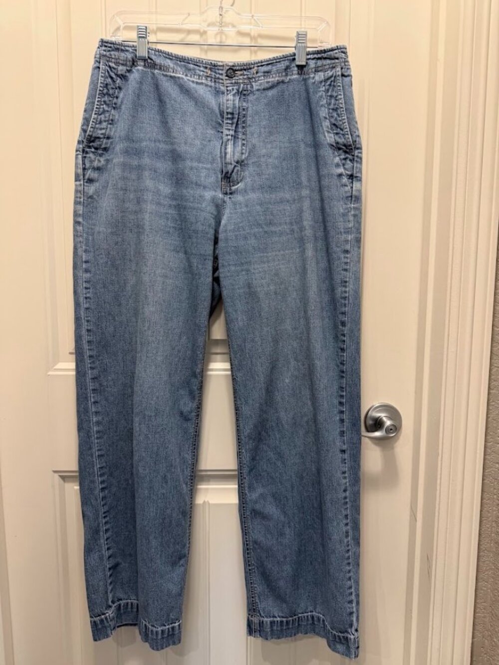 Women's Vintage Eddie Bauer Relaxed Cropped Utility Trouser sz 12